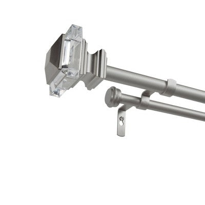 Double Curtain Pole Set for Layered Curtains