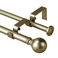 Adjustable Double Curtain Pole Brackets 13-20 cm Set