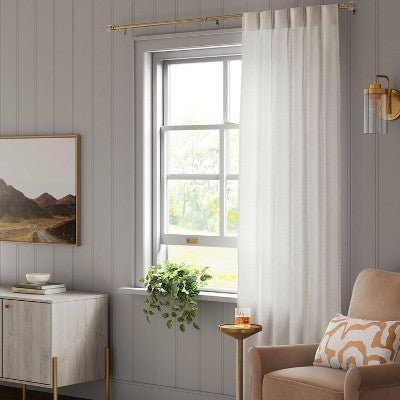 Light-Filtering Pebbled Satin Curtain Panels Set