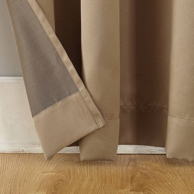 Room-Darkening Rod Pocket Curtain Panel for Windows