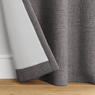 Single Room-Darkening Heathered Curtain Panel for Bedroom