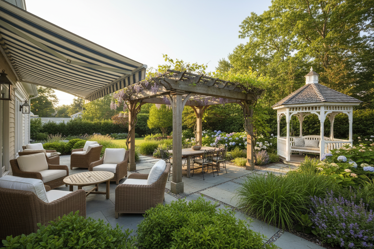 photos of awnings/pergolas/gazebos